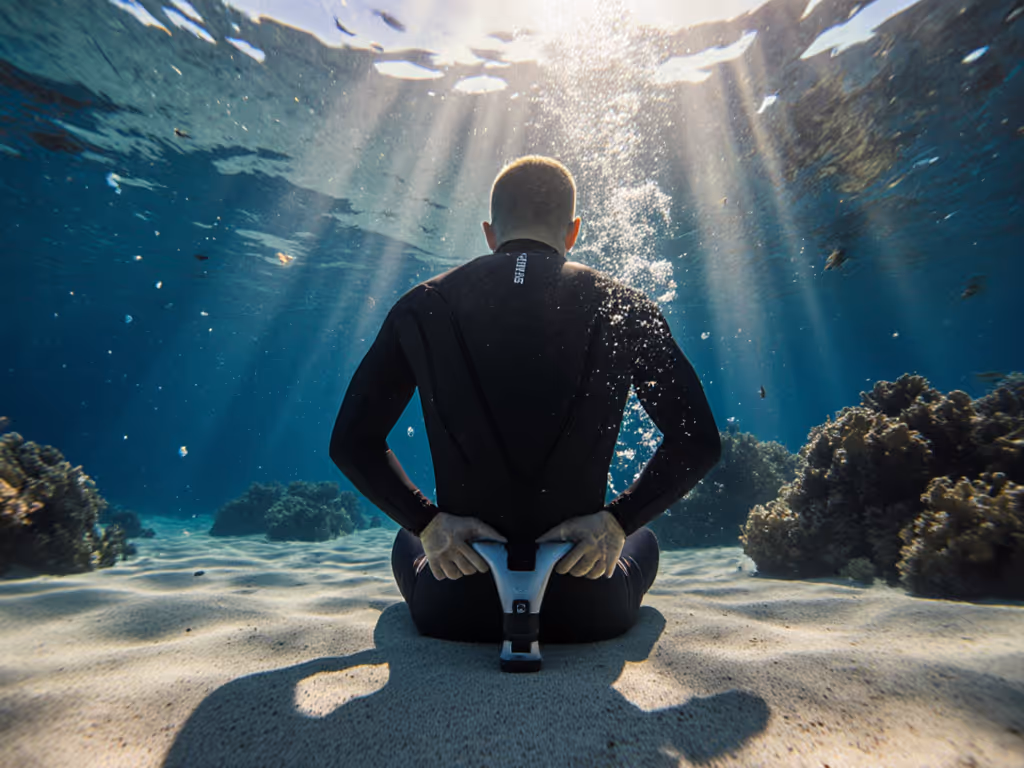 diver_using_massage_gun_on_back