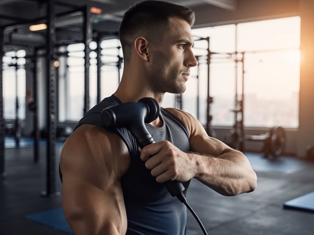 combat_athlete_using_massage_gun_in_a_gym
